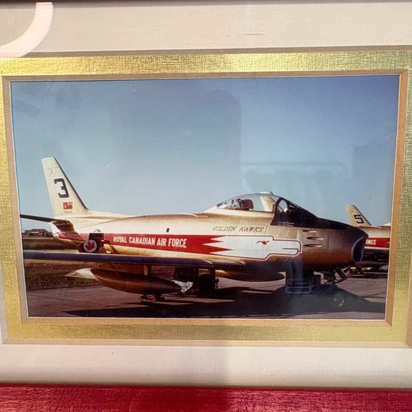 Framed Canadian Air Force Jet Photo - Picture 2 of 5